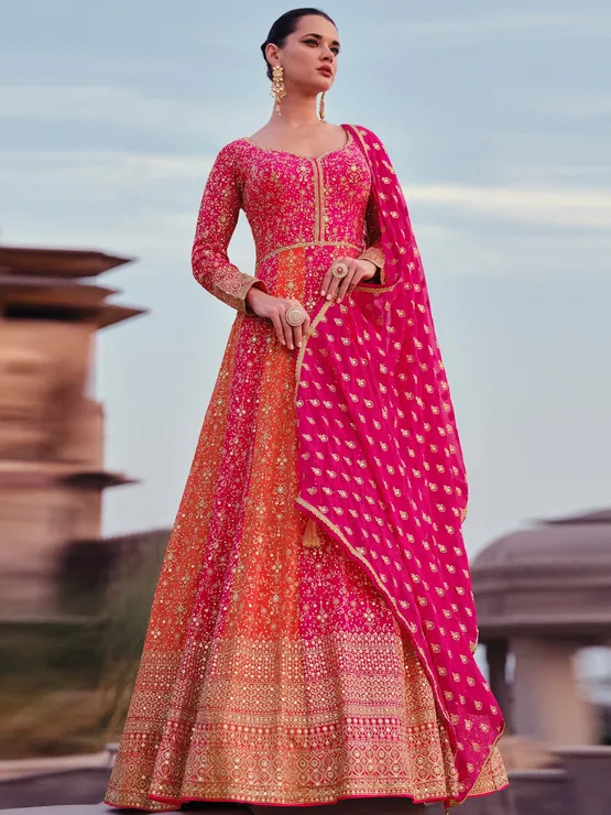 Wedding Salwar Kameez Designs 2025 is a lightweight, embroidered outfit, ideal for festive occasions, offering elegance and comfort.