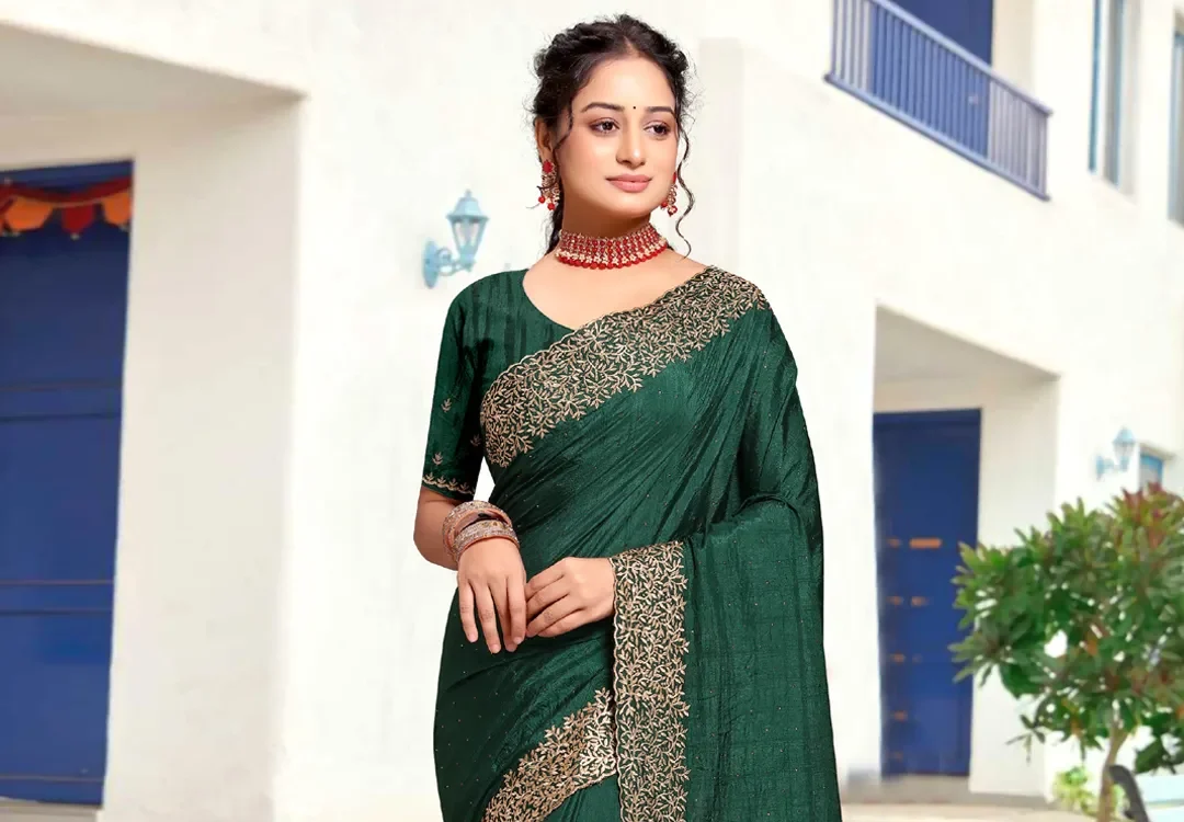 Saree outfits for wedding events featuring elegant and contemporary designs, blending traditional elements with modern trends, perfect for brides and guests alike.