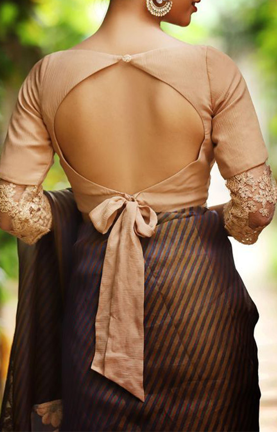 back side blouse design