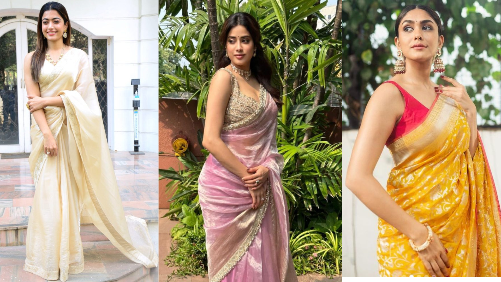 Celebrity saree look