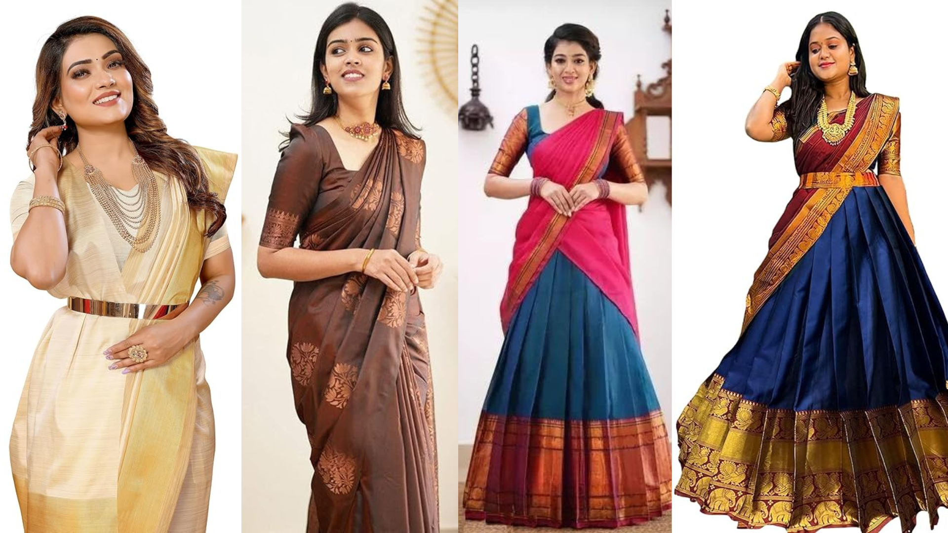 South Indian Blouse Designs For Silk Sarees