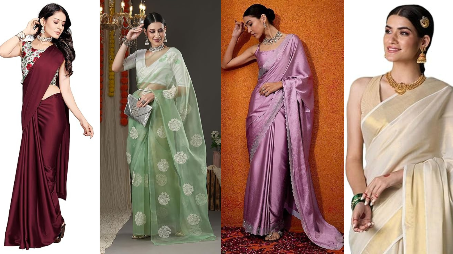 Modern Blouse Designs For Plain Saree